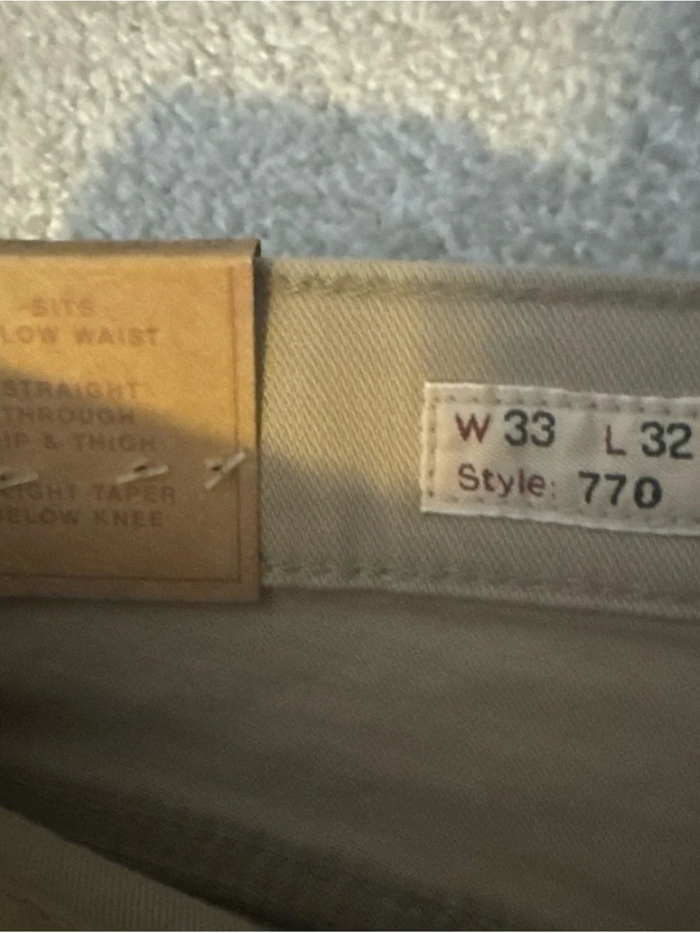 J. Crew Men’s Straight Jeans in Khaki/Tan